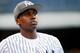 NEW YORK, NY - SEPTEMBER 03: New York Knicks first round draft pick, Frank Ntilikina of France, looks on before a game between the Boston Red Sox and New York Yankees at Yankee Stadium on September 3, 2017 in the Bronx borough of New York City. (Photo by