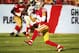 TAMPA, FL - NOVEMBER 25: Wide receiver Dante Pettis #18 of the San Francisco 49ers makes a catch for a gain of 22 yards and a first down in the fourth quarter of the game at Raymond James Stadium on November 25, 2018 in Tampa, Florida. The Tampa Bay Bucca