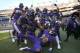 BALTIMORE, MARYLAND - NOVEMBER 25: Outside linebacker Terrell Suggs #55 of the Baltimore Ravens celebrates his touchdown after a fumble recovery against the Oakland Raiders with teammates during the fourth quarter at M&T Bank Stadium on November 25, 2018