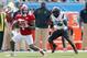 At North Carolina State, Jaylen Samuels was used as a passing target as much as he was in the Wolfpack's running game.