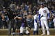 CHICAGO, IL - OCTOBER 02: Kris Bryant #17 of the Chicago Cubs strikes out during the National League Wild Card game against the Colorado Rockies at Wrigley Field on October 2, 2018 in Chicago, Illinois. The Rockies defeated the Cubs 2-1 in 13 innings.