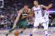 SACRAMENTO, CA - NOVEMBER 28: Giannis Antetokounmpo #34 of the Milwaukee Bucks drives to the basket on George Hill #3 of the Sacramento Kings during their NBA basketball game at Golden 1 Center on November 28, 2017 in Sacramento, California. NOTE TO USER