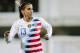 LISBON, PORTUGAL - NOVEMBER 8: Alex Morgan of USA Women during the International Friendly Women match between Portugal v USA at the Estadio Antonio Coimbra da Mota on November 8, 2018 in Lisbon Portugal (Photo by Erwin Spek/Soccrates/Getty Images)
