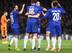 LONDON, ENGLAND - NOVEMBER 29: Olivier Giroud of Chelsea celebrates with teammates after scoring his team's second goal during the UEFA Europa League Group L match between Chelsea and PAOK at Stamford Bridge on November 29, 2018 in London, United Kingdom.