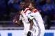 LYON, FRANCE - NOVEMBER 07: Tanguy Ndombele of Olympique Lyonnais celebrates after scoring his team's second goal with Nabil Fekir of Olympique Lyonnais during the UEFA Champions League Group F match between Olympique Lyonnais and TSG 1899 Hoffenheim at G