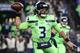 SEATTLE, WA - DECEMBER 10: Russell Wilson #3 of the Seattle Seahawks throws the ball for a first down in the first quarter against the Minnesota Vikings at CenturyLink Field on December 10, 2018 in Seattle, Washington. (Photo by Abbie Parr/Getty Images)