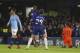LONDON, ENGLAND - DECEMBER 08: N'Golo Kante of Chelsea celebrates with his team mates after scoring a goal to make it 1-0 during the Premier League match between Chelsea FC and Manchester City at Stamford Bridge on December 8, 2018 in London, United Kingd