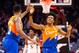 CLEVELAND, OH - DECEMBER 7: Tristan Thompson #13 celebrates with Collin Sexton #2 of the Cleveland Cavaliers during the first half against the Sacramento Kings at Quicken Loans Arena on December 7, 2018 in Cleveland, Ohio. NOTE TO USER: User expressly ack
