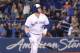 TORONTO, ON - SEPTEMBER 20: Justin Smoak #14 of the Toronto Blue Jays watches as he hits a game-winning solo home run in the ninth inning during MLB game action against the Tampa Bay Rays at Rogers Centre on September 20, 2018 in Toronto, Canada. (Photo b