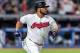 CLEVELAND, OH - AUGUST 31: Edwin Encarnacion #10 of the Cleveland Indians rounds the bases after hitting a solo homer during the seventh inning against the Tampa Bay Rays at Progressive Field on August 31, 2018 in Cleveland, Ohio. (Photo by Jason Miller/G