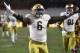 LOS ANGELES, CA - NOVEMBER 24: Tony Jones Jr. #6 of the Notre Dame Fighting Irish scores a touchdown against USC Trojans during the second half at Los Angeles Memorial Coliseum on November 24, 2018 in Los Angeles, California. (Photo by Kevork Djansezian/G