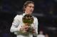 MADRID, SPAIN - DECEMBER 15: Luka Modric of Real Madrid presents his Balon d'Or Trophy to the crown prior to the La Liga match between Real Madrid CF and Rayo Vallecano de Madrid at Estadio Santiago Bernabeu on December 15, 2018 in Madrid, Spain. (Photo b