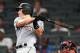 ATLANTA, GA - JULY 30: J. T. Realmuto #11 of the Miami Marlins knocks in a run with a fifth inning double against the Atlanta Braves at SunTrust Park on July 30, 2018 in Atlanta, Georgia. (Photo by Scott Cunningham/Getty Images)