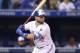 TORONTO, ON - SEPTEMBER 20: Kevin Pillar #11 of the Toronto Blue Jays bats in the fourth inning during MLB game action against the Tampa Bay Rays at Rogers Centre on September 20, 2018 in Toronto, Canada. (Photo by Tom Szczerbowski/Getty Images)
