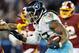 NASHVILLE, TN - DECEMBER 22: Derrick Henry #22 of the Tennessee Titans runs the ball during a game against the Washington Redskins at Nissan Stadium on December 22, 2018 in Nashville, Tennessee. The Titans defeated the Redskins 25-16. (Photo by Wesley