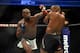 Jones and Daniel Cormier during their 2017 bout.
