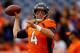 DENVER, CO - DECEMBER 30: Quarterback Case Keenum #4 of the Denver Broncos throws as he warms hip before a game against the Los Angeles Chargers at Broncos Stadium at Mile High on December 30, 2018 in Denver, Colorado. (Photo by Justin Edmonds/Getty Imag