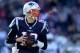 FOXBOROUGH, MASSACHUSETTS - DECEMBER 30: Tom Brady #12 of the New England Patriots looks to throw during the first quarter of a game against the New York Jets at Gillette Stadium on December 30, 2018 in Foxborough, Massachusetts. (Photo by Maddie Meyer/Ge