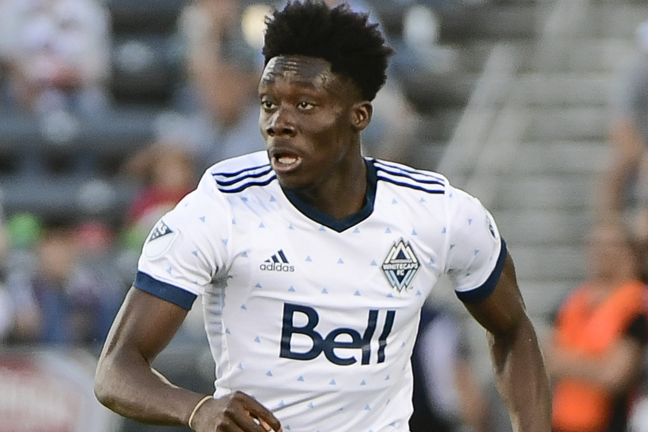 Alphonso Davies, linked to Bayern, not in the 18 for Vancouver Whitecaps