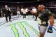 LAS VEGAS, NV - JULY 07: Daniel Cormier confronts Brock Lesnar in the Octagon after his UFC heavyweight championship fight during the UFC 226 event inside T-Mobile Arena on July 7, 2018 in Las Vegas, Nevada. (Photo by Josh Hedges/Zuffa LLC/Zuffa LLC via