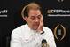 A dejected Nick Saban postgame.