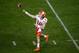SANTA CLARA, CALIFORNIA - JANUARY 07: Trevor Lawrence #16 of the Clemson Tigers throws a pass against the Alabama Crimson Tide during the first quarter in the College Football Playoff National Championship at Levi's Stadium on January 07, 2019 in Santa Cl