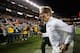 SANTA CLARA, CA - JANUARY 07: Head coach Nick Saban of the Alabama Crimson Tide is escorted off the field after his teams 44-16 loss to the Clemson Tigers in the CFP National Championship presented by AT&T at Levi's Stadium on January 7, 2019 in Santa Cl