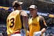 SAN DIEGO, CA - JULY 12: American League All-Star Mike Trout #27 of the Los Angeles Angels talks with Manny Machado #13 of the Baltimore Orioles during the 87th MLB All-Star Game at Petco Park on Tuesday, July 12, 2016 in San Diego, California. (Photo by