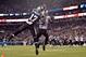 CHARLOTTE, NC - DECEMBER 17: Eli Apple #25 of the New Orleans Saints intercepts a pass against Devin Funchess #17 of the Carolina Panthers at the end of the second quarter during their game at Bank of America Stadium on December 17, 2018 in Charlotte, No