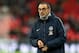 LONDON, ENGLAND - JANUARY 08: Maurizio Sarri, Manager of Chelsea looks on prior to the Carabao Cup Semi-Final First Leg match between Tottenham Hotspur and Chelsea at Wembley Stadium on January 8, 2019 in London, England. (Photo by Catherine Ivill/Getty