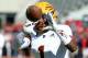 TUCSON, AZ - NOVEMBER 24: Wide receiver N'Keal Harry #1 of the Arizona State Sun Devils warms up prior to a game against the Arizona Wildcats at Arizona Stadium on November 24, 2018 in Tucson, Arizona. (Photo by Ralph Freso/Getty Images)