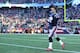 FOXBOROUGH, MASSACHUSETTS - DECEMBER 30: Tom Brady #12 of the New England Patriots warms up on the sideline during the game against the New York Jets at Gillette Stadium on December 30, 2018 in Foxborough, Massachusetts. (Photo by Maddie Meyer/Getty Image