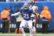 EAST RUTHERFORD, NEW JERSEY - DECEMBER 02: Landon Collins #21 of the New York Giants reacts after being called for pass interference during the first quarter against the Chicago Bears at MetLife Stadium on December 02, 2018 in East Rutherford, New Jersey