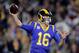 Jared Goff threw for nearly 400 yards in the Week 9 meeting with the Saints.