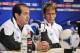 Muricy Ramalho with Neymar at a Santos press conference