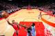 HOUSTON, TX - JANUARY 14 : Gary Clark #6 of the Houston Rockets shoots a layup during the game against the Memphis Grizzlies on January 14, 2019 at the Toyota Center in Houston, Texas. NOTE TO USER: User expressly acknowledges and agrees that, by download