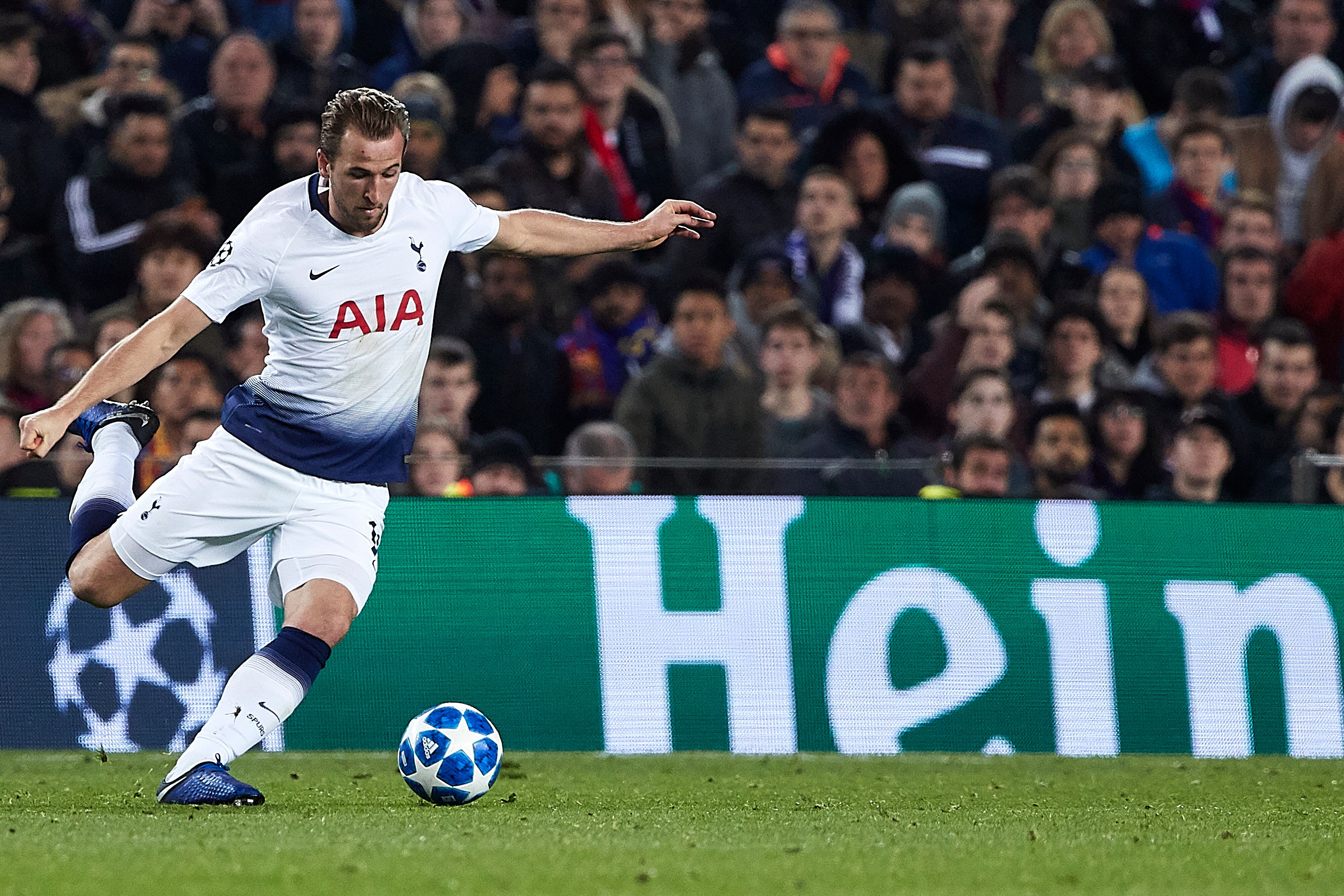 Kane will miss the first leg of Tottenham's lat-16 tie in the Champions League.