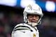 FOXBOROUGH, MASSACHUSETTS - JANUARY 13: Philip Rivers #17 of the Los Angeles Chargers reacts during the fourth quarter in the AFC Divisional Playoff Game against the New England Patriots at Gillette Stadium on January 13, 2019 in Foxborough, Massachusetts