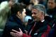 LONDON, ENGLAND - JANUARY 13: Tottenham Manager Mauricio Pochettino and Manchester United caretaker Manager Ole Gunnar Solskjaer meet each other at the beginning of the Premier League match between Manchester United and Tottenham Hotspur at Wembley Stadiu