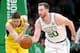 BOSTON, MASSACHUSETTS - JANUARY 09: Gordon Hayward #20 of the Boston Celtics dribbles against the Indiana Pacers during the second half of the game at TD Garden on January 09, 2019 in Boston, Massachusetts. The Celtics defeat the Pacers 135-108. NOTE TO