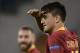 AS Roma Turkish forward Cengiz Under celebrates after scoring during the UEFA Champions League group G stage football match AS Roma vs CSKA Moscow on October 23, 2018 at the Olympic stadium in Rome. (Photo by Filippo MONTEFORTE / AFP) (Photo credit