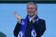 Chelsea's Russian owner Roman Abramovich applauds, as players celebrate their league title win at the end of the Premier League football match between Chelsea and Sunderland at Stamford Bridge in London on May 21, 2017.
Chelsea's extended victory parade r