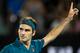 MELBOURNE, AUSTRALIA - JANUARY 18: Roger Federer of Switzerland celebrates winning his third round match against Taylor Fritz of the United States during day five of the 2019 Australian Open at Melbourne Park on January 18, 2019 in Melbourne, Australia.