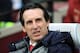 LONDON, ENGLAND - JANUARY 12: Unai Emery, Manager of Arsenal looks on during the Premier League match between West Ham United and Arsenal FC at London Stadium on January 12, 2019 in London, United Kingdom. (Photo by Marc Atkins/Getty Images)