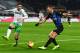 Inter Milan's Croatian midfielder Ivan Perisic (R) attempts to center past Sassuolo's Spanish defender Pol Lirola during the Italian Serie A football match Inter Milan vs Sassuolo on January 19, 2019 at the San Siro stadium in Rome. (Photo by Miguel MEDIN