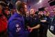 ATLANTA, GA - FEBRUARY 03: Head Coach Sean McVay of the Los Angeles Rams and Head Coach Bill Belichick of the New England Patriots shake hands at the end of the Super Bowl LIII at Mercedes-Benz Stadium on February 3, 2019 in Atlanta, Georgia. The New Eng