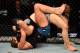 LAS VEGAS, NV - JULY 06: (L-R) Montana De La Rosa secures a rear choke submission against Rachael Ostovich in their women's flyweight bout during The Ultimate Fighter Finale event inside The Pearl concert theater at Palms Casino Resort on July 6, 2018 in