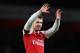 LONDON, ENGLAND - JANUARY 01: Aaron Ramsey of Arsenal waves after the Premier League match between Arsenal FC and Fulham FC at Emirates Stadium on January 1, 2019 in London, United Kingdom. (Photo by Catherine Ivill/Getty Images)