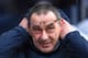 MANCHESTER, ENGLAND - FEBRUARY 10: Maurizio Sarri, Manager of Chelsea looks on prior to the Premier League match between Manchester City and Chelsea FC at Etihad Stadium on February 10, 2019 in Manchester, United Kingdom. (Photo by Laurence Griffiths/Ge