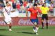 Chile's Tomas Alarcon celebrates after scoring against Venezuela during their South American U-20 football match at El Teniente stadium in Rancagua, on January 19, 2019. (Photo by CLAUDIO REYES / AFP) (Photo credit should read CLAUDIO REYES/AFP/Get